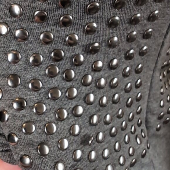 Vintage Y2K Dynamite Faux Wrap Dress Studded Gathered Asymmetric Mini Bodycon - Picture 7 of 14